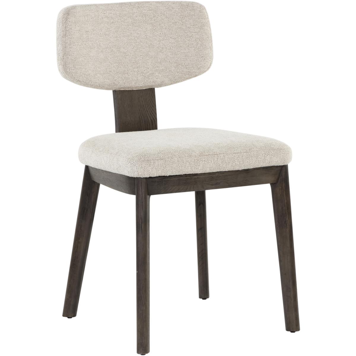SUNPAN 107881 Rickett Dark Brown / Dove Cream Dining Chair, Set Of 2